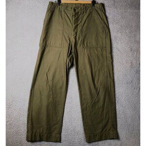 NON STOCK MFG Military Clothing Pants Men's Large Olive Green OG-107 34 x 30
